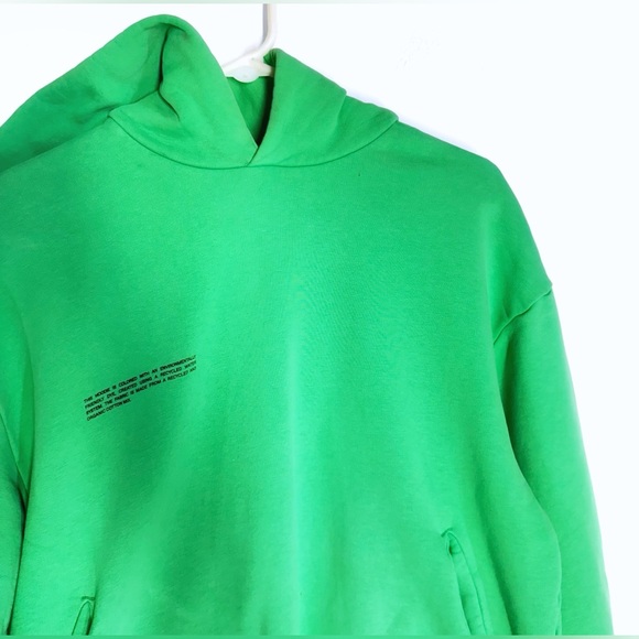 PANGAIA Green Organic/Recycled Cotton Hoodie XS Sustainable Pullover Sweatshirt - Picture 7 of 12